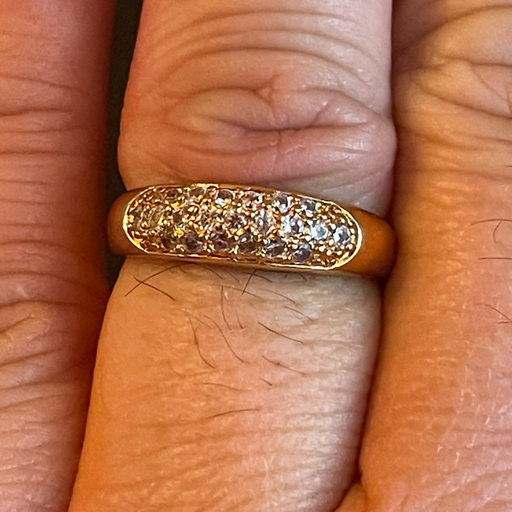 Cute Austrian crystal 18k gold plated ring - Picture 8 of 8